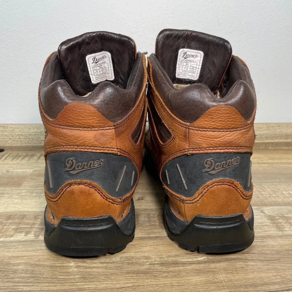 Danner 453 GORE-TEX Waterproof Waxed Leather Hiking Boots Mens 15M Dark Tan 5.5" - Picture 4 of 10